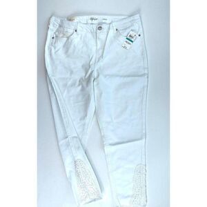 Style & Co‎ Ankle Skinny Jeans 18 XXL White Crochet